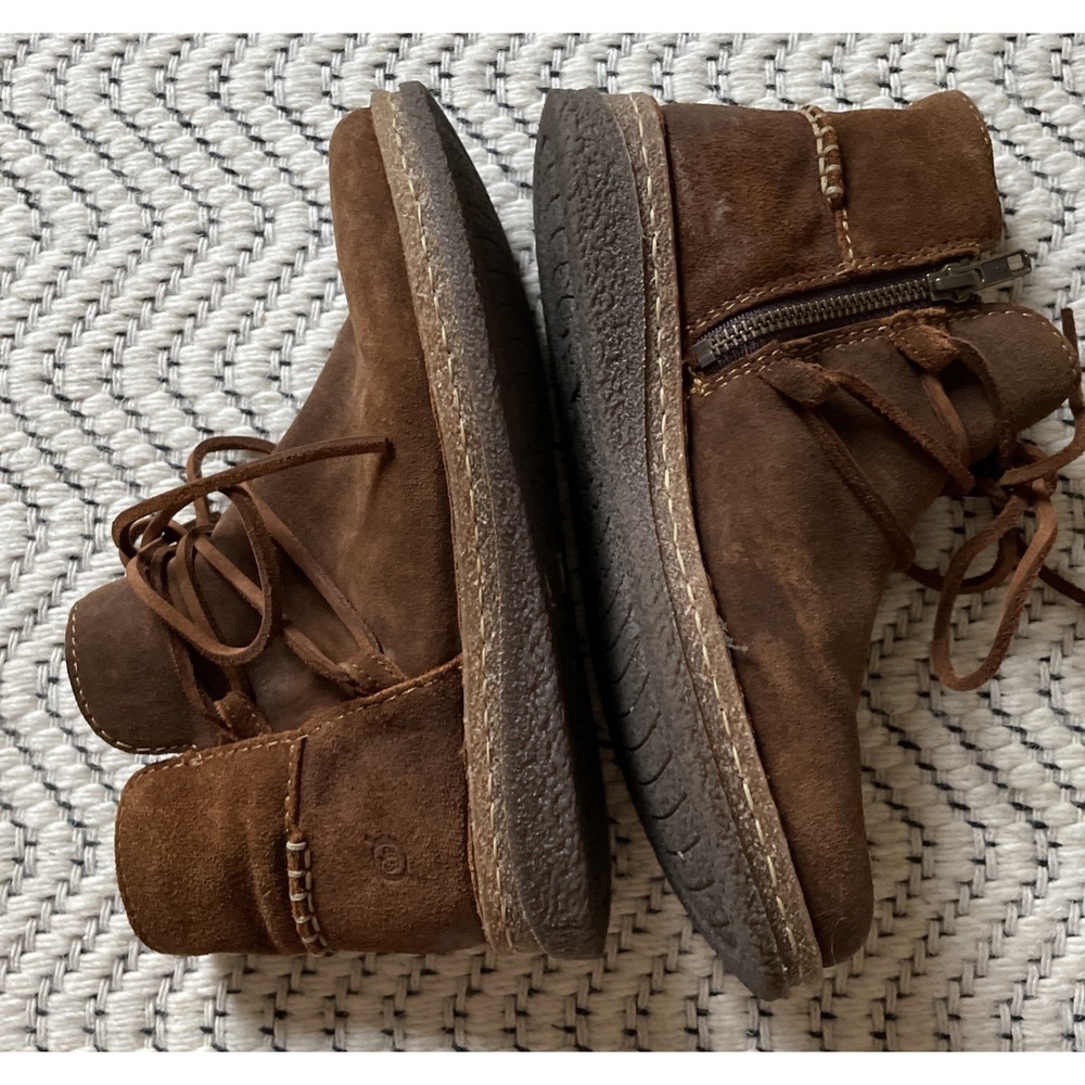 Born Calyn Suede Chukka Boots Bootie- Brown - Size 6.5